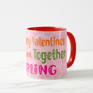 Hur många Valentineser; Romantisk offert Mugg