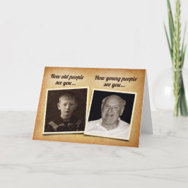 Hur människor ser dig på ett roligt födelsedagskor kort