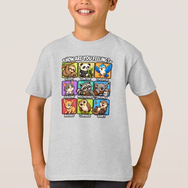 Hur Mår Du? Djurens Humör T Shirt (Framsida)