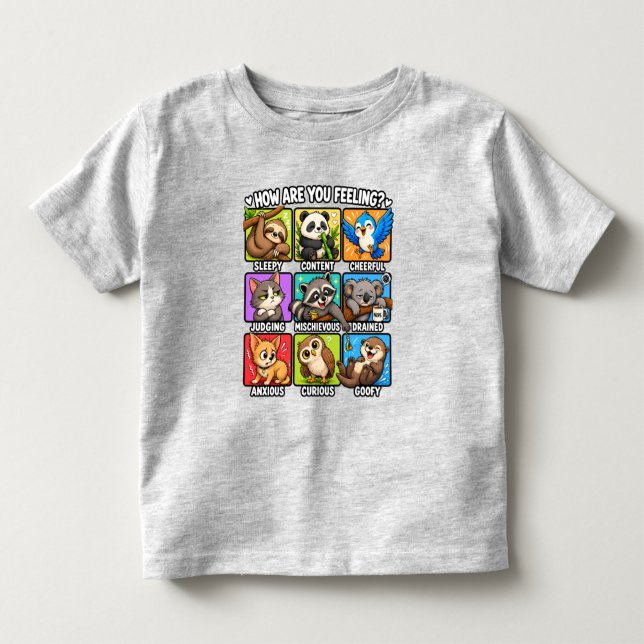 Hur mår du? Djurstämningar T Shirt (Framsida)