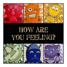 Hur mår du? Emotional Robot Poster