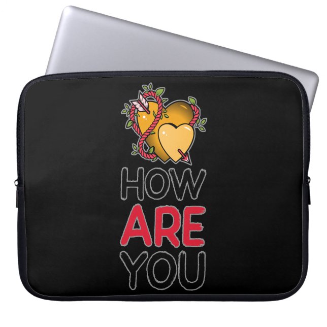 Hur mår du? laptop fodral (Framsidan)