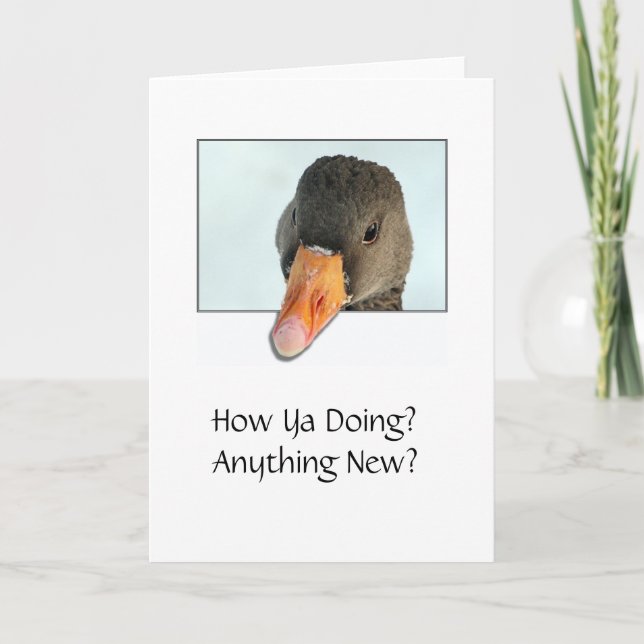 Hur mår du? Nåt nytt? Kort (Framsida)