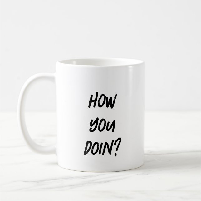 Hur Mår Du Roligt Kaffemugg (Vänster)