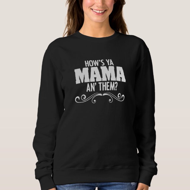 Hur mår Ya Mamma och deras Cajun Louisiana Kräftor T Shirt (Framsida)