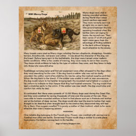 Hur Mercy Hundar sparade WWI Soldiers på attlefiel Poster