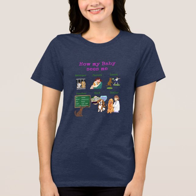 Hur min Baby ser mig T Shirt (Framsida)