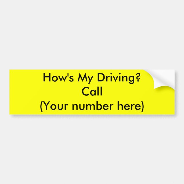 Hur mitt kör? bildekal (Framsidan)