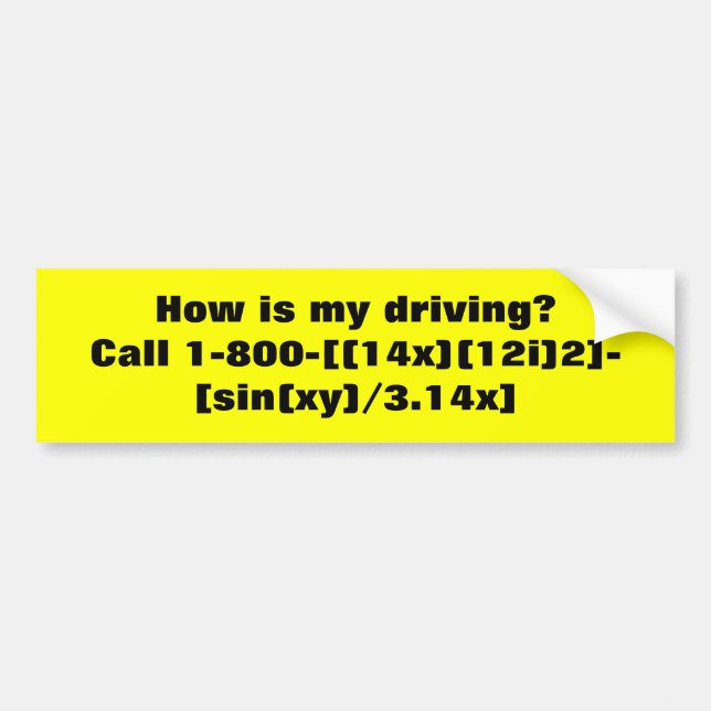 Hur mitt kör? bildekal (Framsidan)