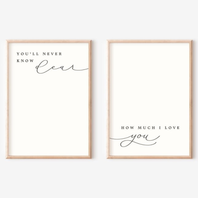 Hur mycket jag Kärlek er Lullaby Nursery Decor? Poster (Skapare uppladdad)