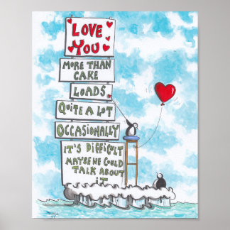 Hur mycket Poster jag kärlek?