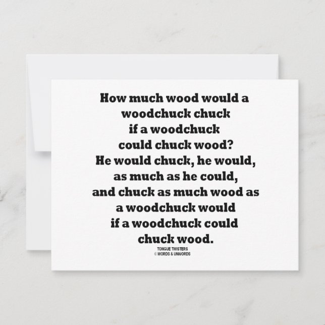 Hur mycket trä skulle en Chuck Twister vara? (Framsida)