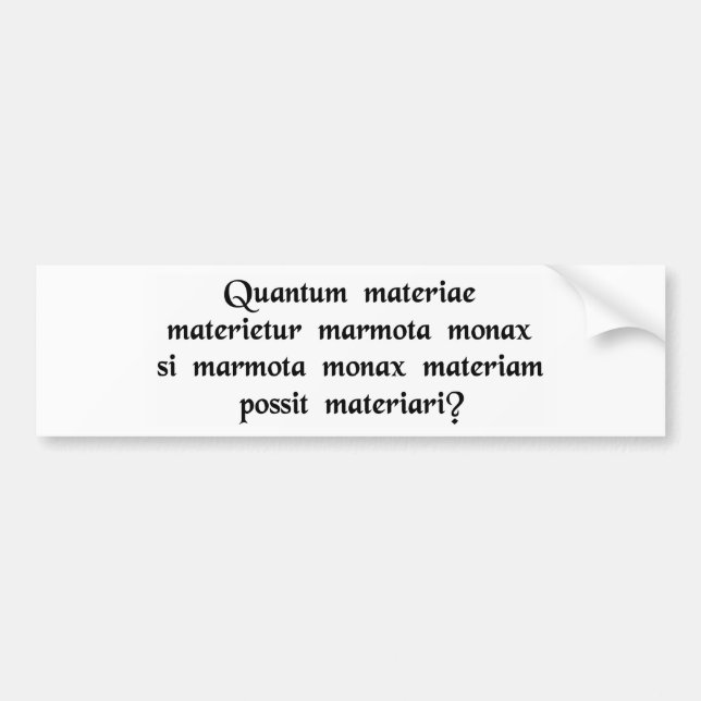 Hur mycket trä skulle en skogsmurmeldjurchuck om bildekal (Framsidan)