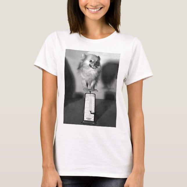 Hur mycket väger jag? t-shirt (Framsida)