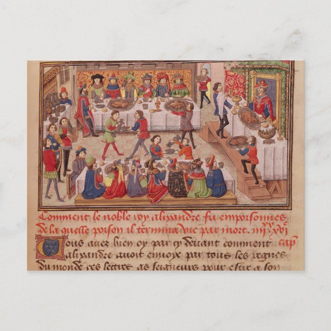 Hur Noble Kung Alexander förgiftades Vykort (Framsida)