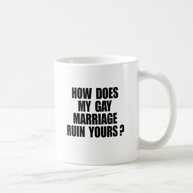 HUR ÖDELÄGGER MITT ÄKTENSKAP DITT? KAFFEMUGG (Höger)