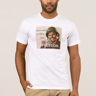 Hur om en trevlig hettkopp av FRIHET Tee Shirt