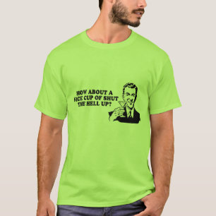 HUR OM en TREVLIG KOPP AV den STÄNGDA UPP T-tröj T-shirt