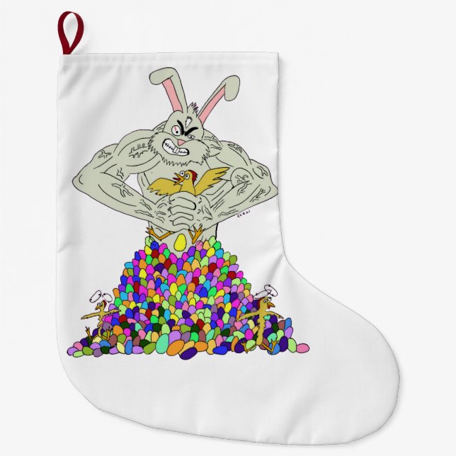 Hur Påskharn får sina ägg Stor Julstrumpa (Framsidan)