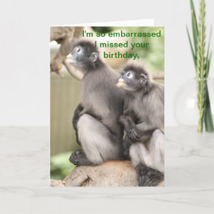 Hur pinsamt jag missade din födelsedag kort