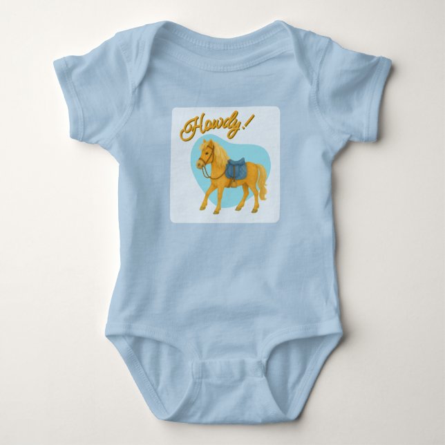 Hur! Pony Jersey-bodysuit/T-shirt | Kläder T Shirt (Framsida)