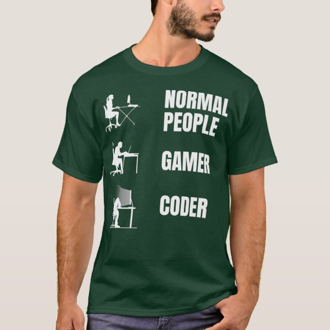 Hur Programmer Sit Funny Coding Clothing Premium T Shirt (Framsida)