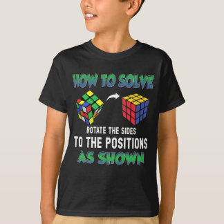 Hur Puzzle Cube ska lösas upp T Shirt