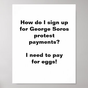 Hur registrerar jag mig för George Soros protestbe Poster