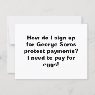 Hur registrerar jag mig för George Soros protestbe Vykort