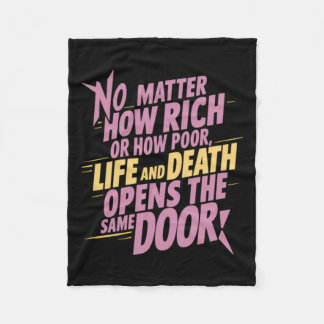 Hur Rik eller hur fattig.. Fäst Fleecefilt