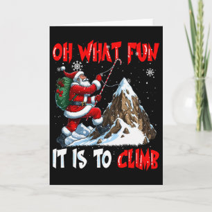 Hur roligt det är att klättra Xmas Santa Sungles K Kort