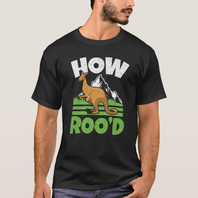 Hur Roo'd Kangaroo Whisperer Wildlife Animal Austr T Shirt (Framsida)