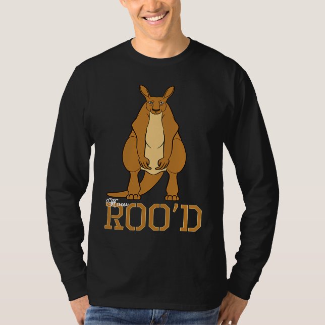 Hur Roo'd känguru djur australiensisk T Shirt (Framsida)