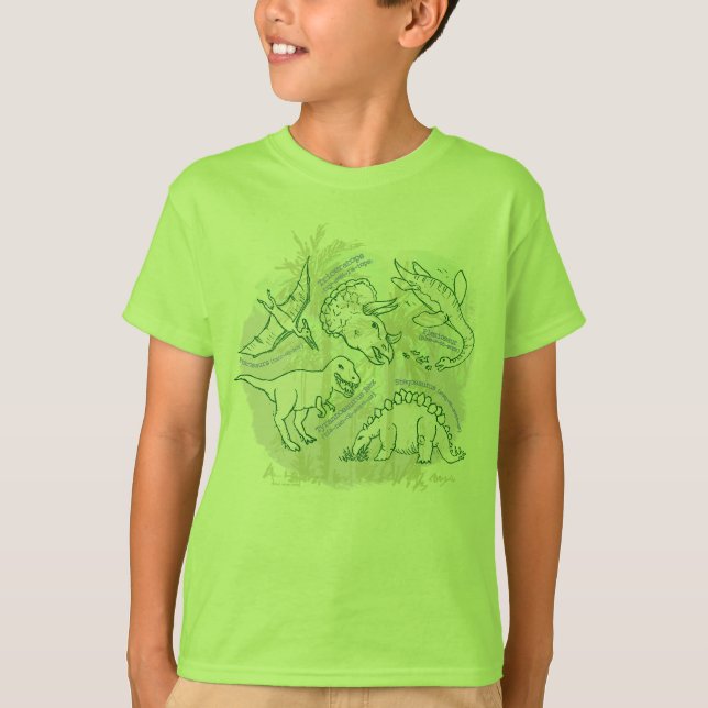 Hur säger du att Dinosaurs pojkar t-shirt? T Shirt (Framsida)