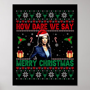 Hur säger vi God jul Kamala Harris? Poster