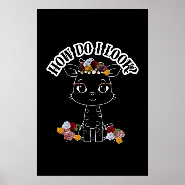 Hur ser jag ut? Baby giraffe Poster (Framsidan)