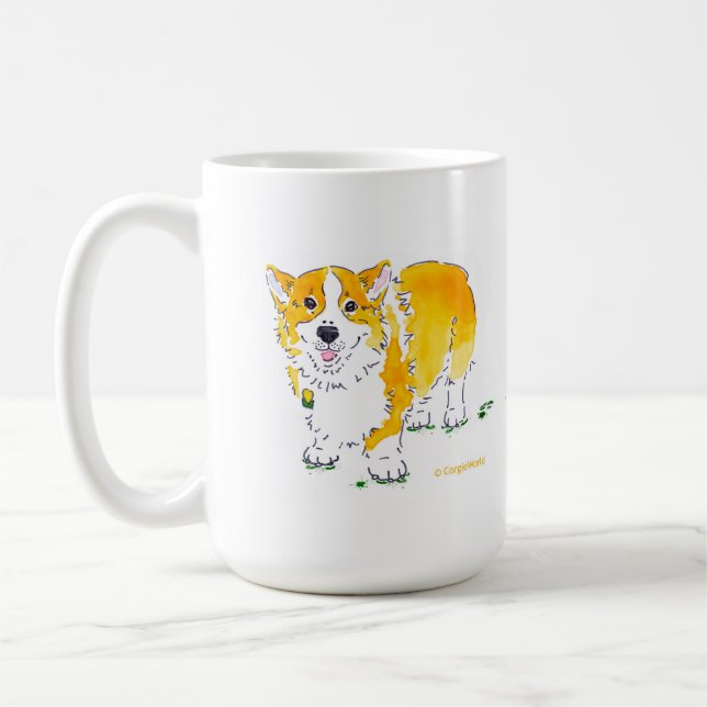 Hur Shamrocks är den födda Corgimuggen Kaffemugg (Vänster)
