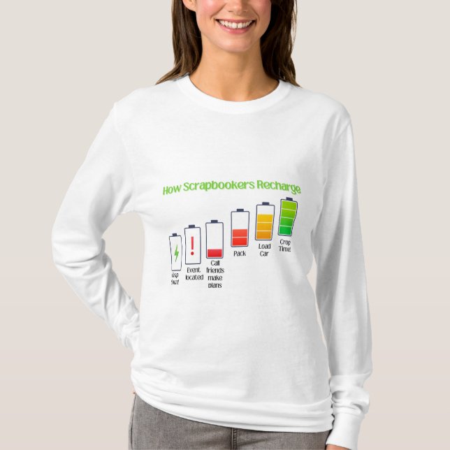 Hur skrapbokrar laddas t shirt (Framsida)