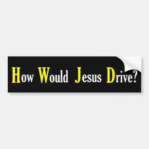 Hur skulle Jesus drev - bildekal