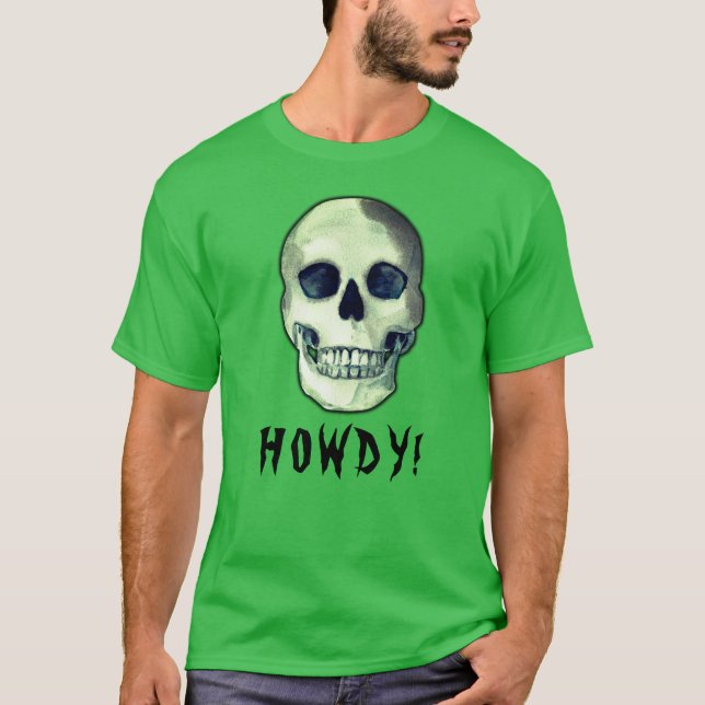 HUR? Skullig, läcker, rolig mörk humor T Shirt (Framsida)