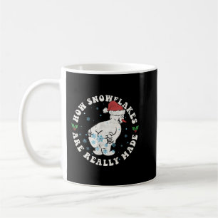 Hur Snöflingor framställs Snögubbe Retro Chris av  Kaffemugg