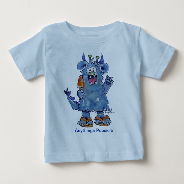 Hur som helst, populär monster Baby T Shirt (Framsida)