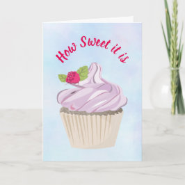 Hur söt det är Cupcoa Birthday Kort