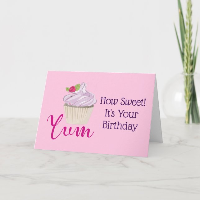 Hur sötad Birthday Cuppie Kort (Framsida)