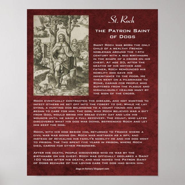 Hur St. Roch blev Patron Saint of Hundar Poster (Framsidan)