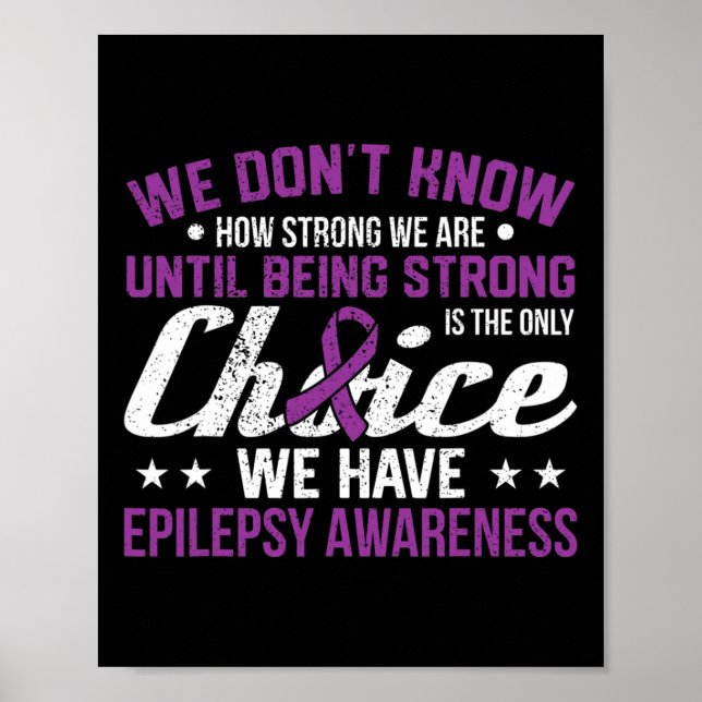 Hur starka vi är är bara medvetenheten om epilepsi poster (Framsidan)