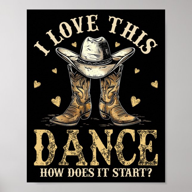 Hur startar Dance Line Dancer Land? Poster (Framsidan)