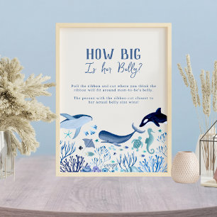 Hur stor är hennes mage under havet Baby Shower Ga