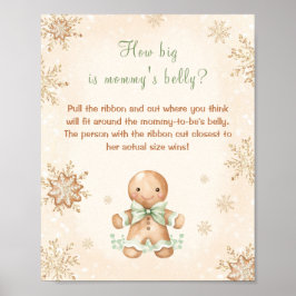 Hur stor är Mamma Belly Baby Shower jul? Poster