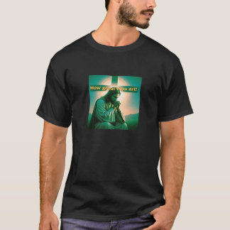 Hur stor du är Jesus bedjande Premium T Shirt